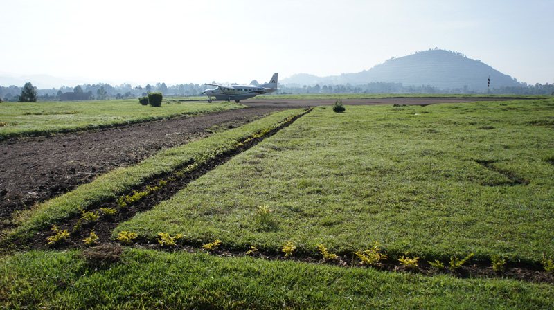 Aerolink plane Kisoro airstrip - Diary of a Muzungu | Uganda travel blog. domestic flights uganda