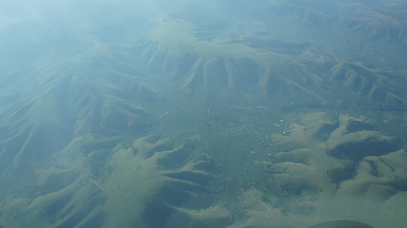 Aerial view. Entebbe to Kisoro with Aerolink. domestic flights uganda