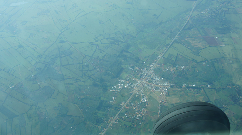 Aerial view. Entebbe to Kisoro with Aerolink