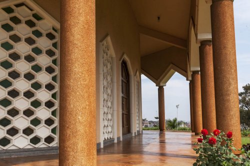 Exterior of the Bahai Temple. Kampala. Cross-Cultural Foundation of Uganda CCFU