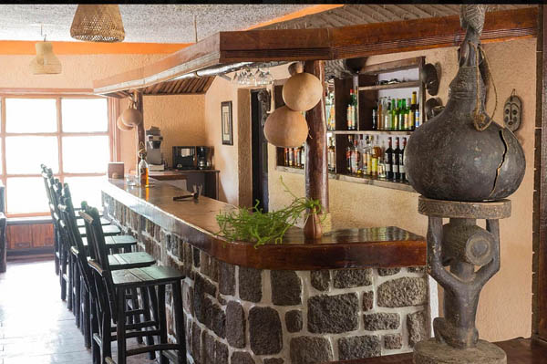 well-stocked bar, The Peak Spot Kinigi, gorilla tracking lodge Rwanda