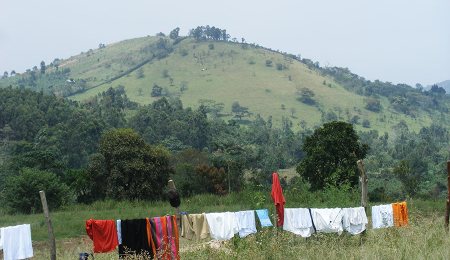 boarding school washing line Kamwenge Uganda