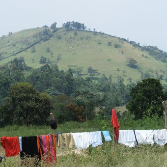 boarding school washing line Kamwenge Uganda