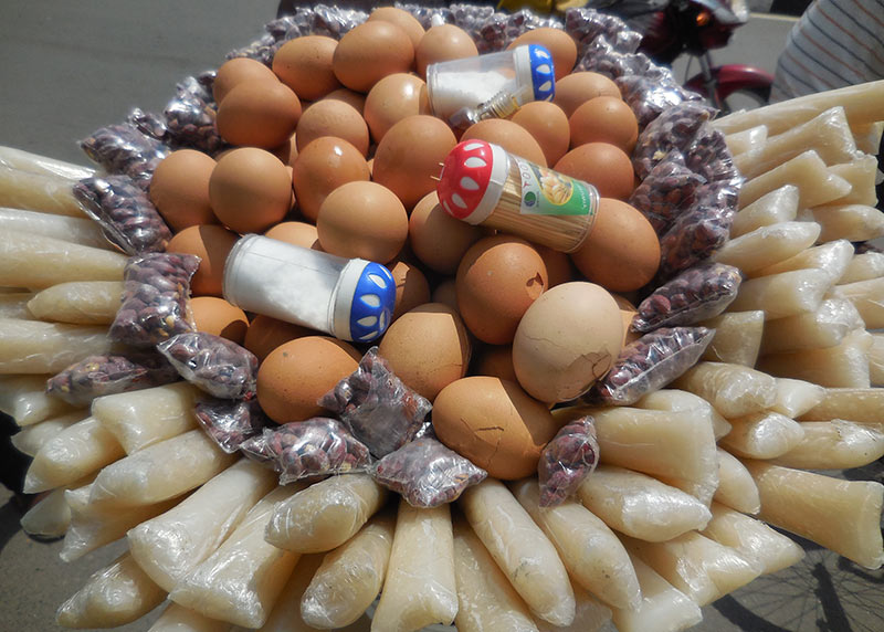 boiled eggs. Rwandese street food. Diary of a Muzungu