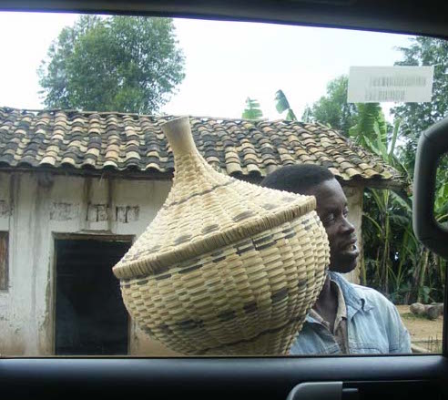 Burundi travel blog baskets for sale