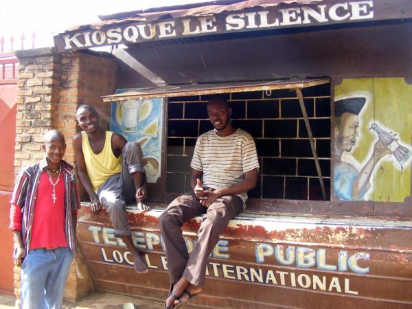 Burundi travel blog painted phone booth boys