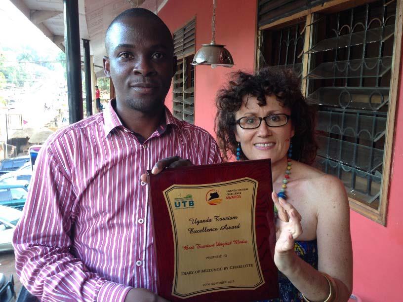 Charlotte Beauvoisin Ronald Kasendwa Diary of a Muzungu – Best Tourism Digital Media winners 2015