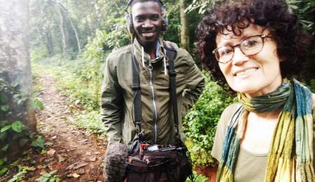 Charlotte Diary of a Muzungu travel podcaster with Bryan Kisembo, Uganda