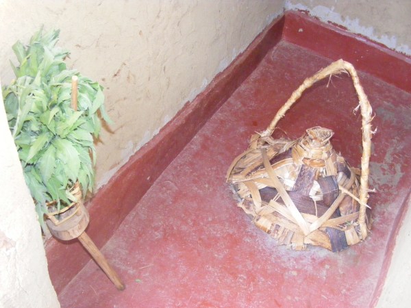 latrines at Deo's model homestead, Ishasha Community Uplift Project