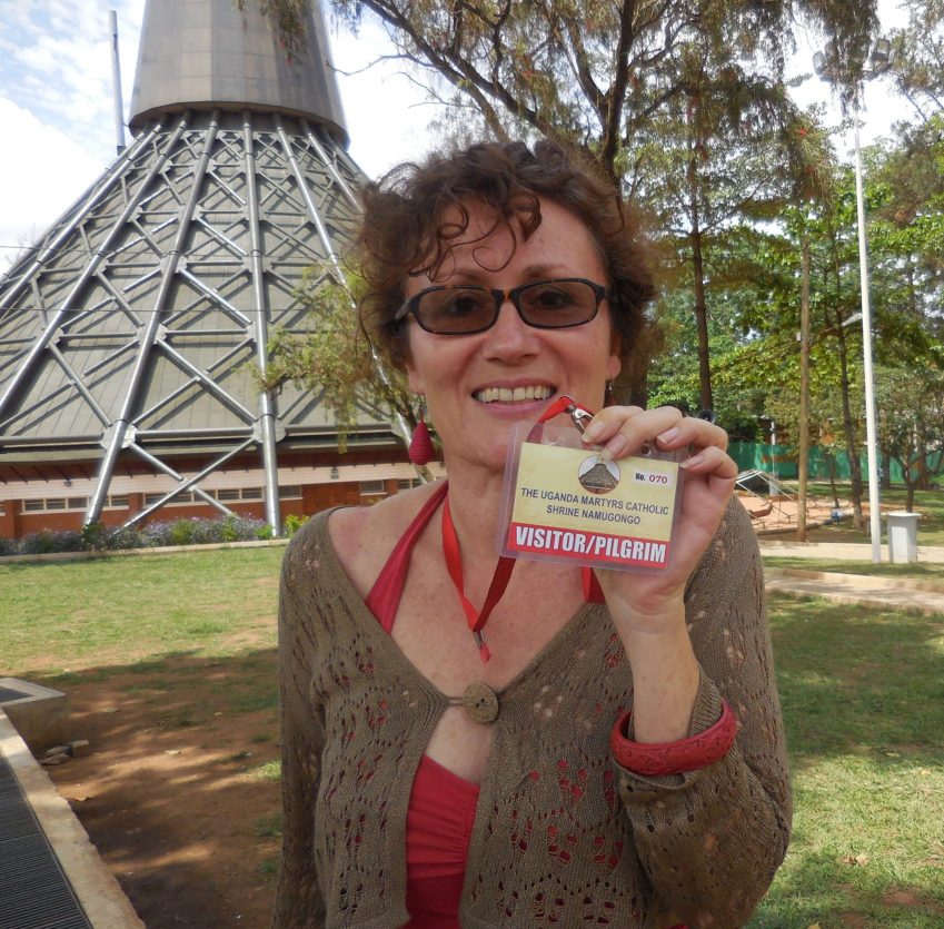 muzungu pilgrim Uganda Martyrs Catholic Shrine Namugongo