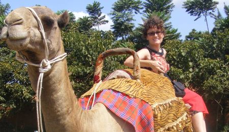 Diary of a Muzungu. camel Buganda Expo Kampala