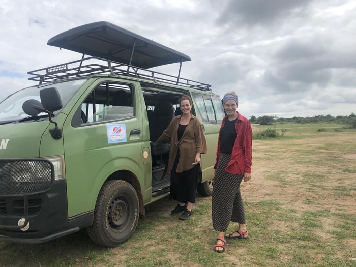 Tourists take a break on a game drive in Murchison. Dolphin Tours and Travel Uganda