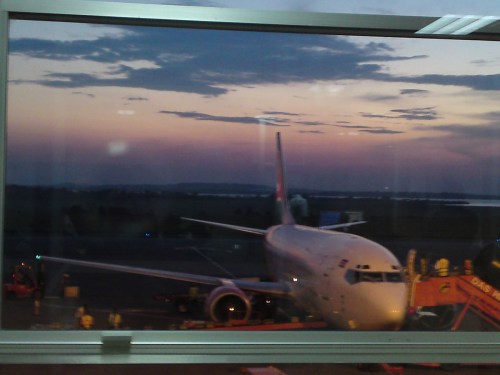 Entebbe International Airport Uganda sunset