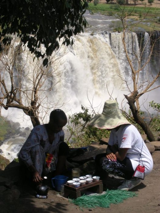 Ethiopian coffee ceremony Tissisat Falls