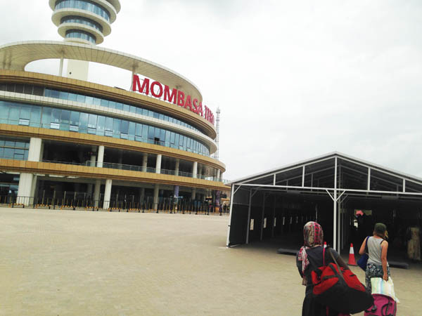 Mombasa SGR terminus. SGR train Kenya