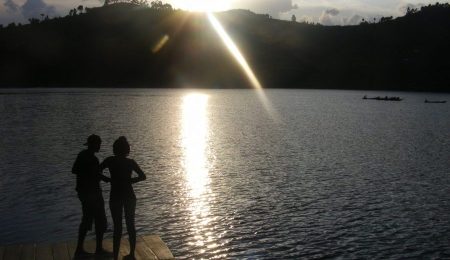 sunset Lake Bunyonyi Uganda