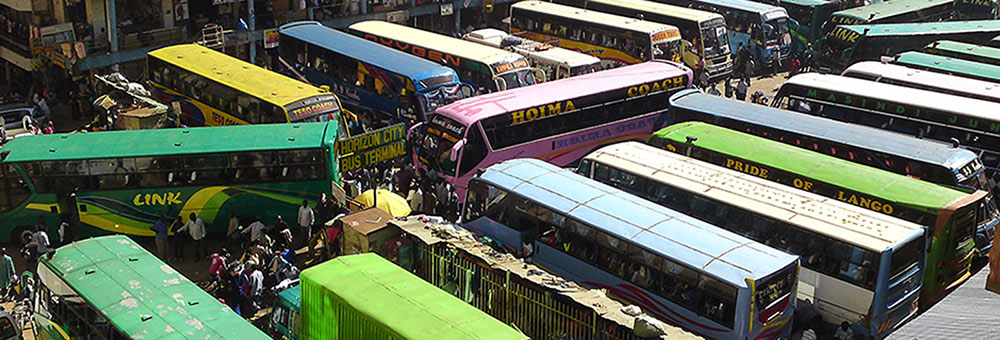 Horizon Lines bus park downtown Kampala