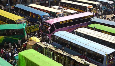 Horizon Lines bus park downtown Kampala