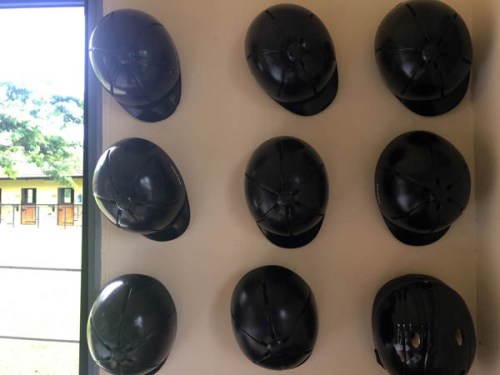 Speke's Equestrian Centre provides safety helmets