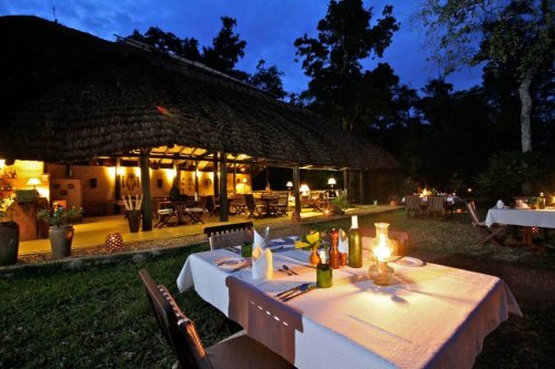 Ishasha Wilderness Camp sundowner Uganda safari