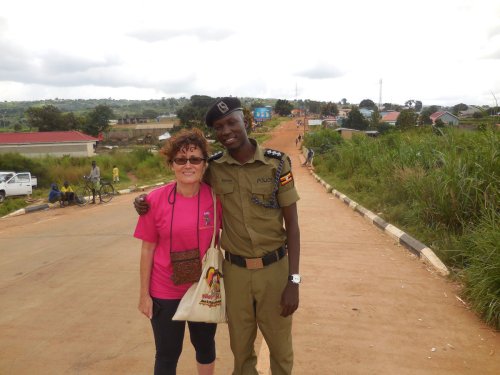 Kampala Hash House Harriers. Oraba border, policeman West Nile