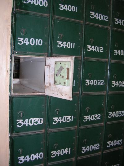 Postboxes at Kampala Road Post Office