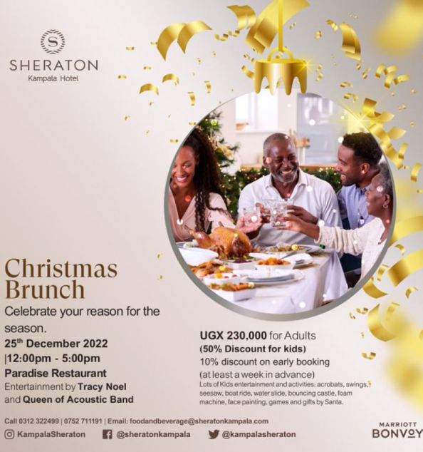 Kampala Sheraton Hotel Christmas Brunch 2022