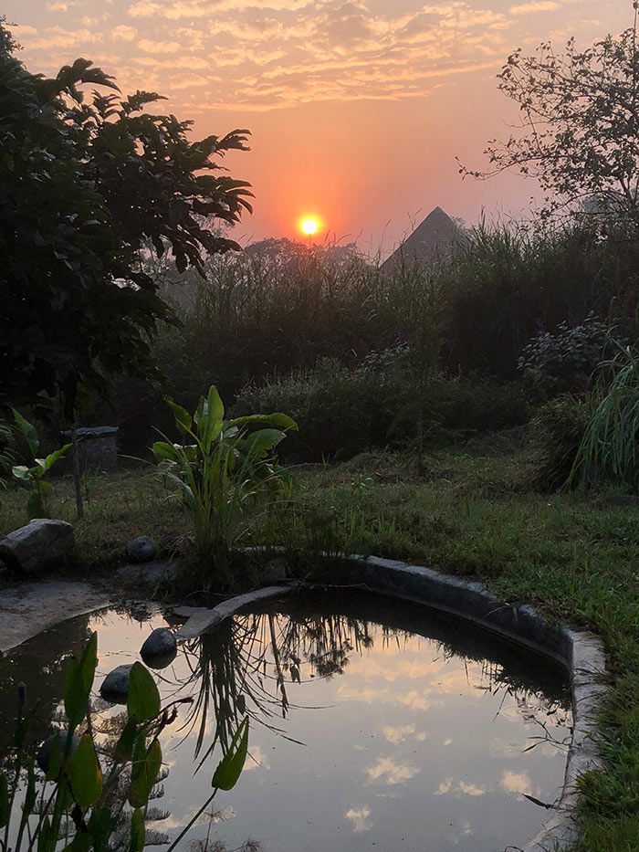 Kibale Forest edge. Sunset pond. PHOTO Julia Lloyd