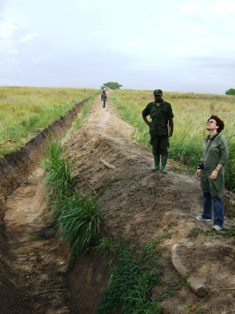 Kikarara elephant trench, south western Uganda