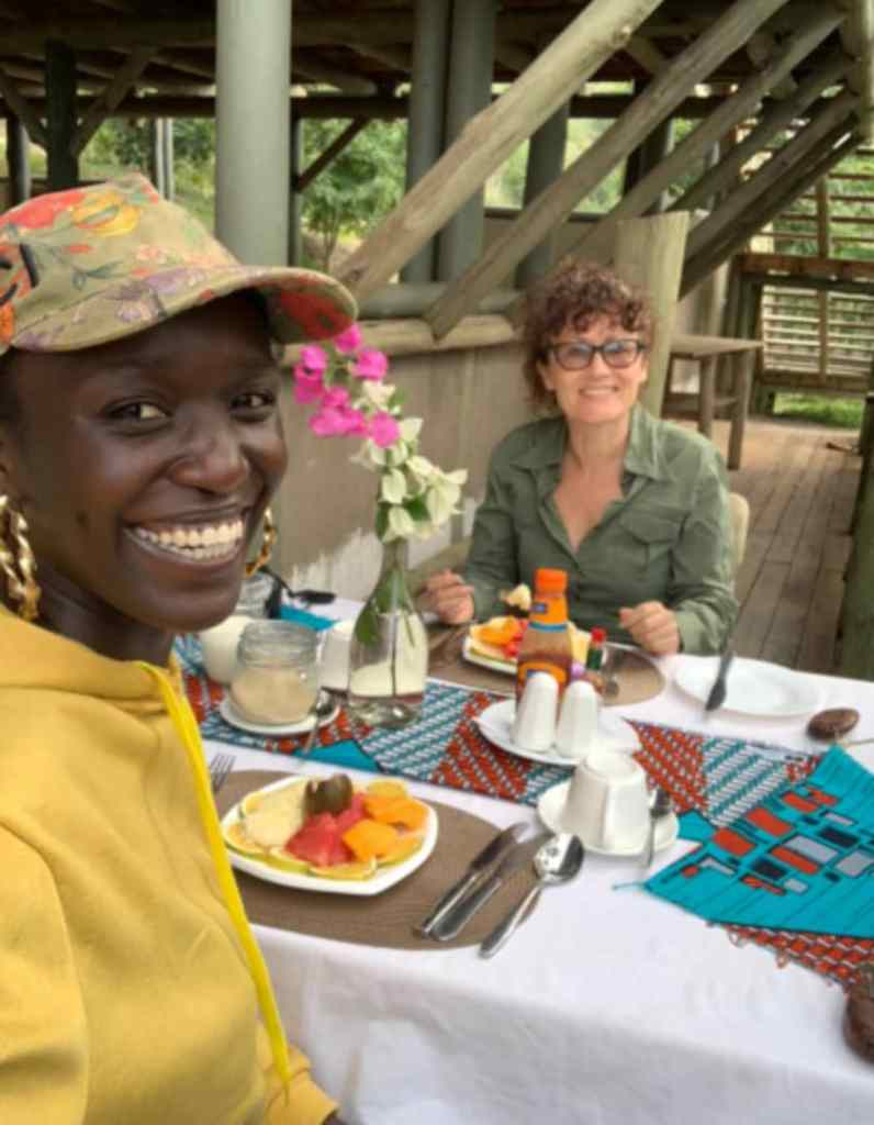 Kikorongo Lodge, Queen Elizabeth National Park, Uganda. Charlotte and Moreen, Diary of a Muzungu