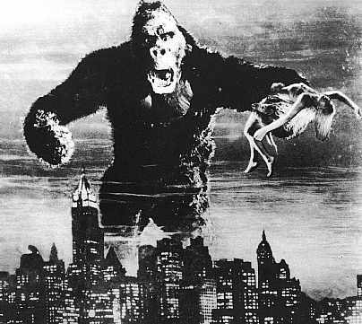 King Kong the gorilla terrorises 1933 New York