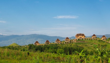 Kyaninga Lodge Rwenzori Mountains horizon