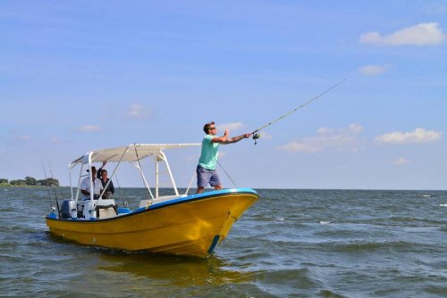 Lake Victoria fishing boat cruise. Wild Frontiers Uganda