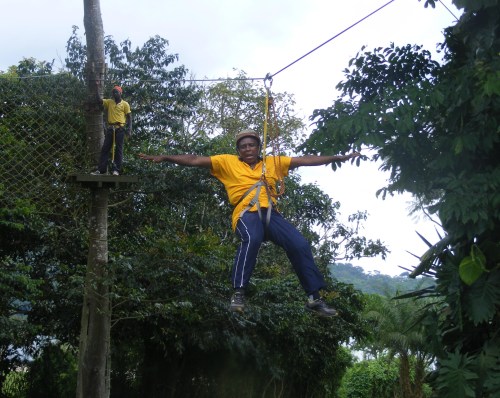 high wire fun Lakeside Adventure Park day out Kampala