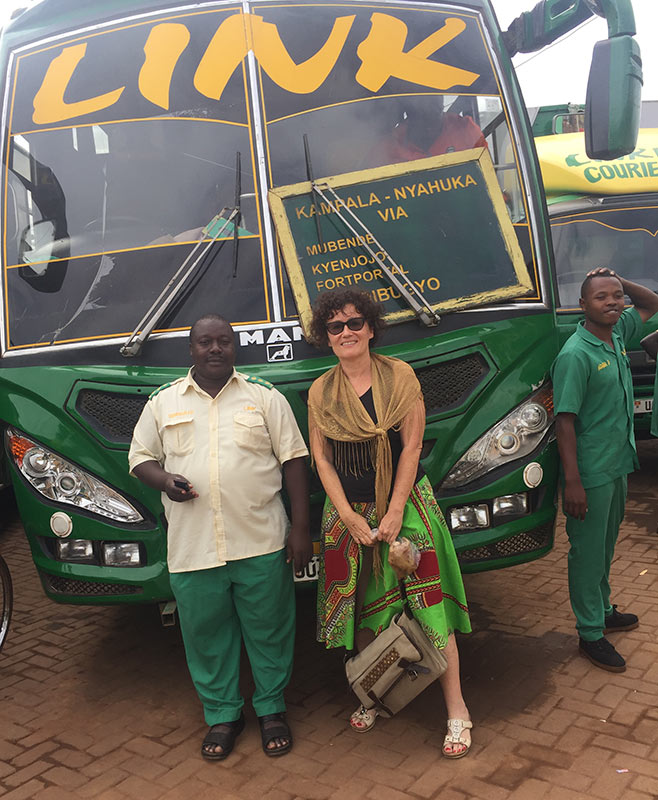 Link bus coach station Kampala Uganda. Diary of a Muzungu