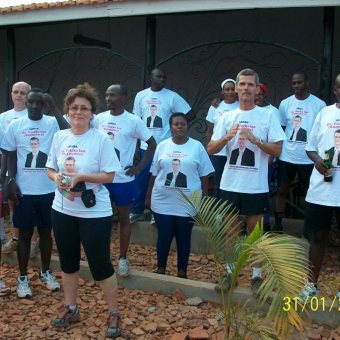 Kampala Hash House Harriers run