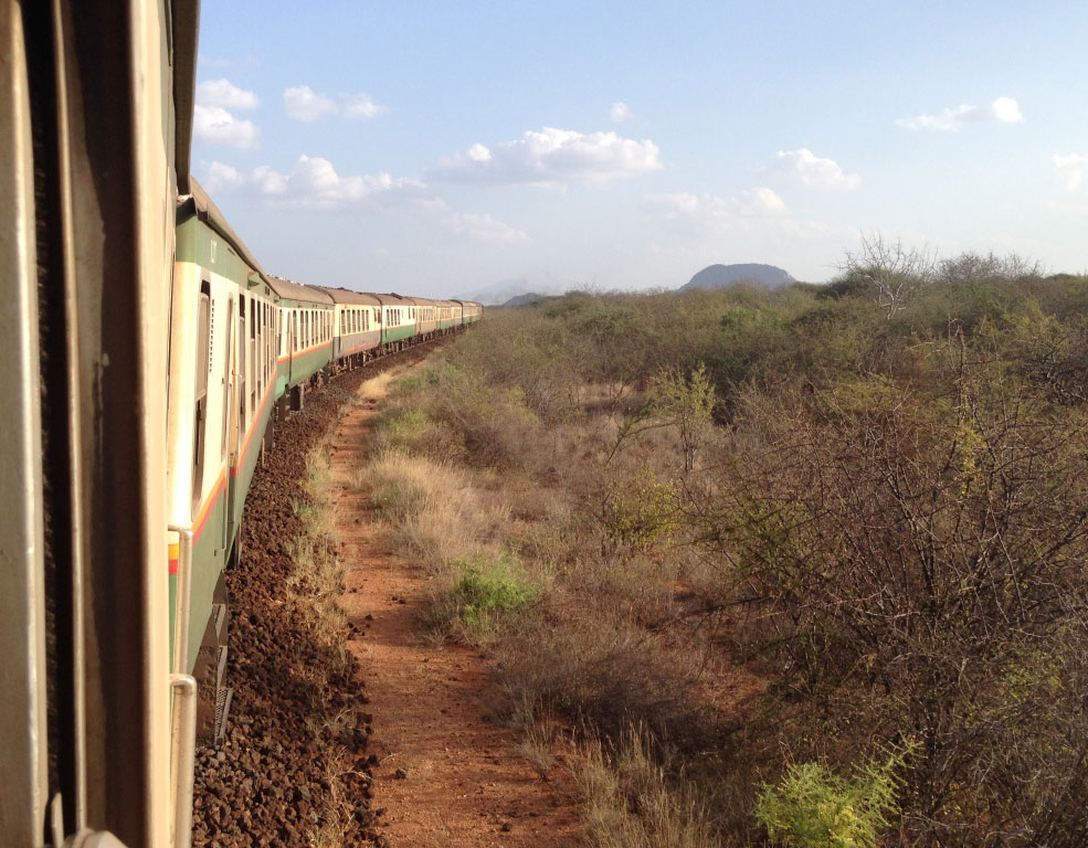 Railway view Lunatic Express Nairobi Mombasa