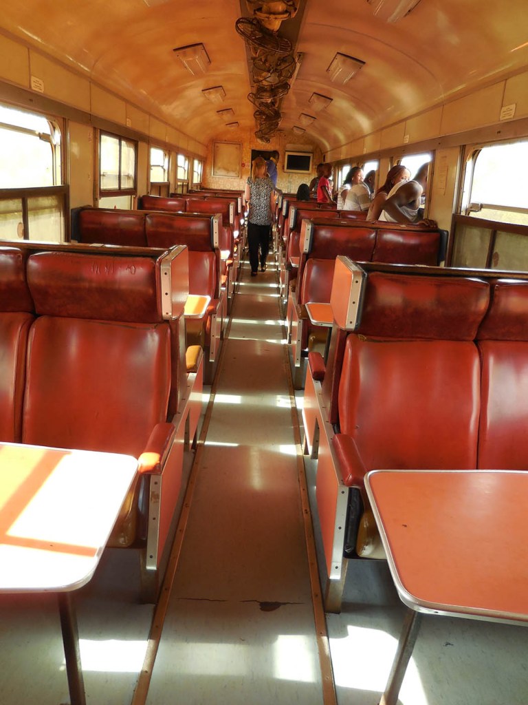 Lunatic Express train carriage interior