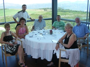 Lunch at Waterkloof Winery, Western Cape. South Africa