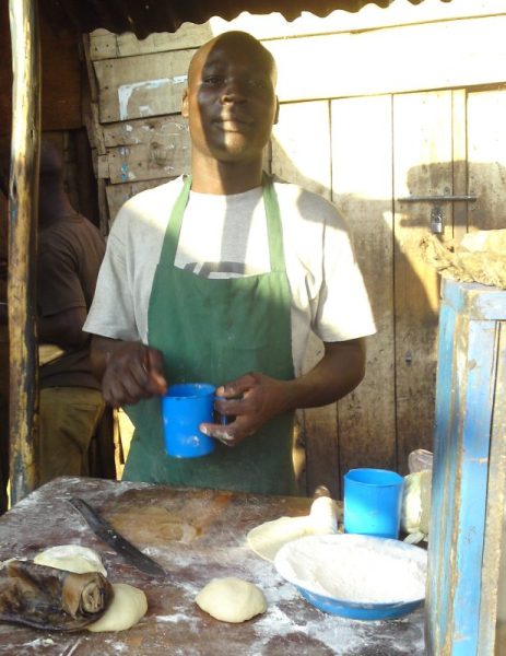 man making muzungu rolex Kampala