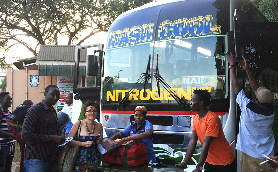 Mash bus leaves from National Theatre, Kampala destination Nairobi