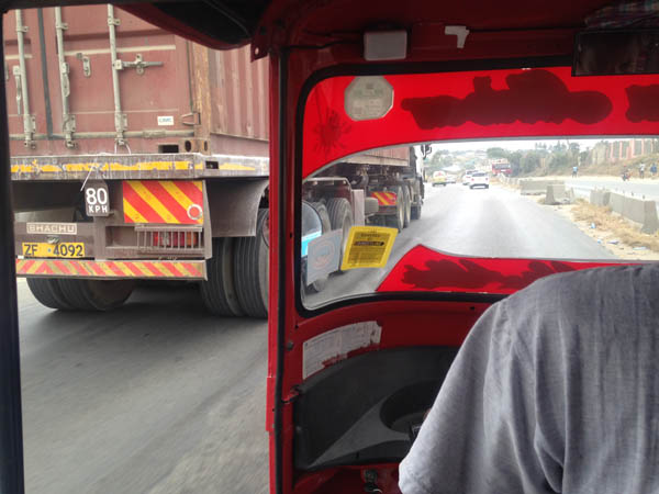 tuk tuk ride to Mombasa SGR