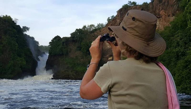 Murchison Falls seen from Wild Frontiers boat