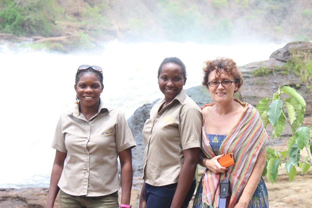 Murchison Falls. Top of the Falls with Wild Frontiers. PHOTO Allan Ssenyonga