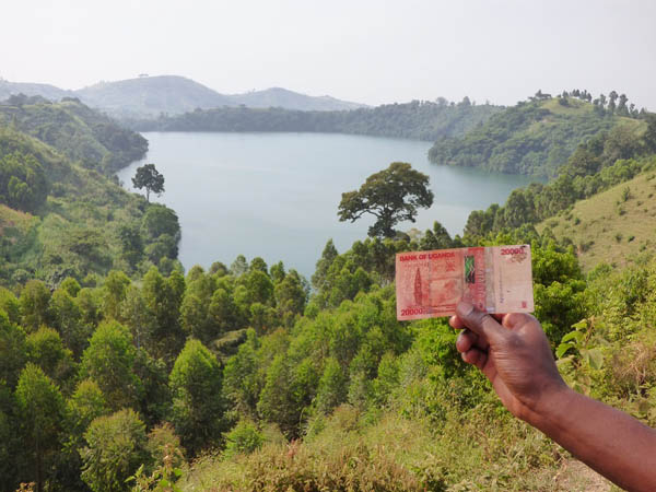 Ndali crater lake 20,000 shilling note