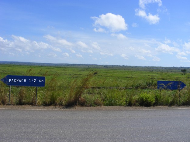 Pakwach signpost Eclipse Pokwero Murchison Falls