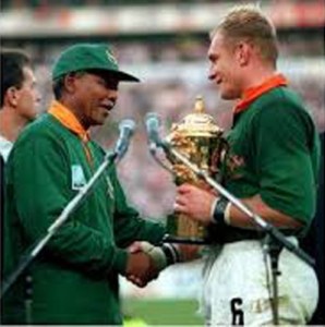 Pienaar and Mandela