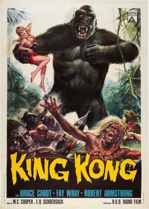 Poster advertising King Kong film 1933