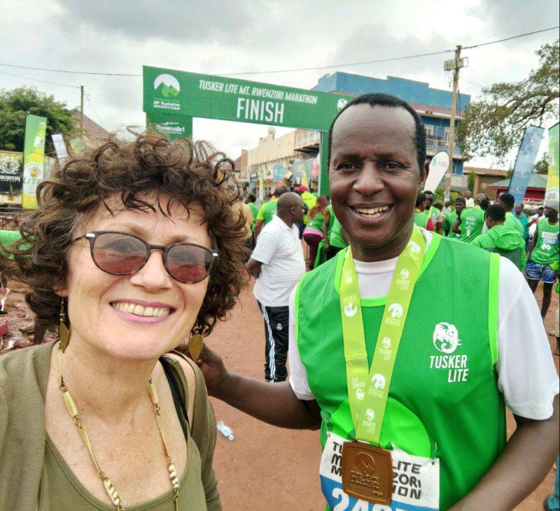 Prince David Wasajja Rwenzori Marathon 2021 Kasese Uganda. PHOTO Charlotte Beauvoisin Diary of a Muzungu