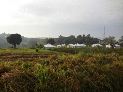 Rift Valley Railways Kampala train passes police Mbuya. PHOTO Diary of a Muzungu